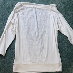Scowl neck top from The Limited. 3/4 length sleeve